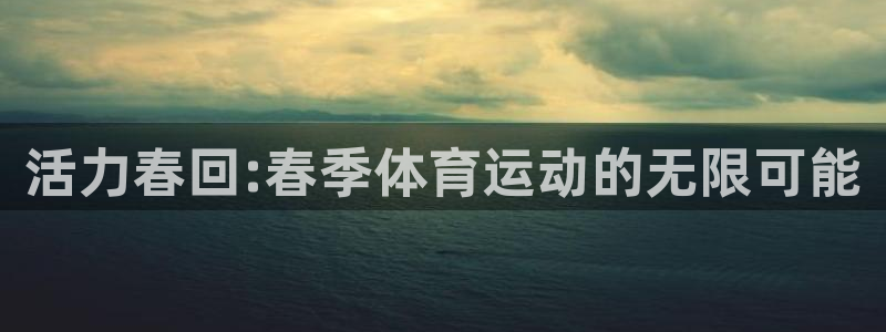 zoty中欧体育全站：活力春回:春季体育运动的无限可能